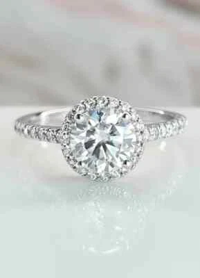 1.80Ct Round Cut IGI Certified Lab Grown Diamond Wedding Ring 14K White Gold - Image 1 of 4