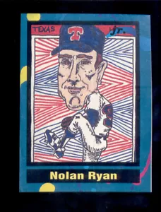 Tarjeta de revista Tuff Stuff Jr 1991 Nolan Ryan Texas Rangers Fan Art - Imagen 1 de 1