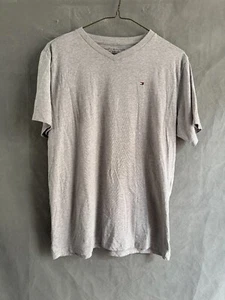 Tommy Hilfiger Boys Youth Graphic T Shirt Mod Gray Size XL V-neck - Picture 1 of 5