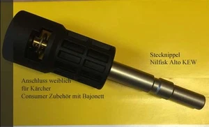 Adaptador de bayoneta para pistola Nilfisk Alto para accesorios de consumo Kärcher - Imagen 1 de 1