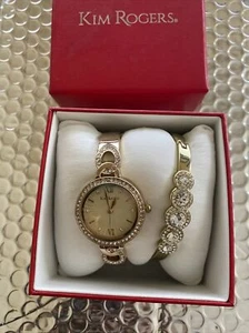 Kim Rogers Gold-Tone Bracket Watch Set - Picture 1 of 4