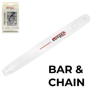 20" Inch LONGER CHAINSAW BAR for HUSQVARNA 3/8 058 & CHAIN - PRO SPROCKET NOSE - Picture 1 of 6