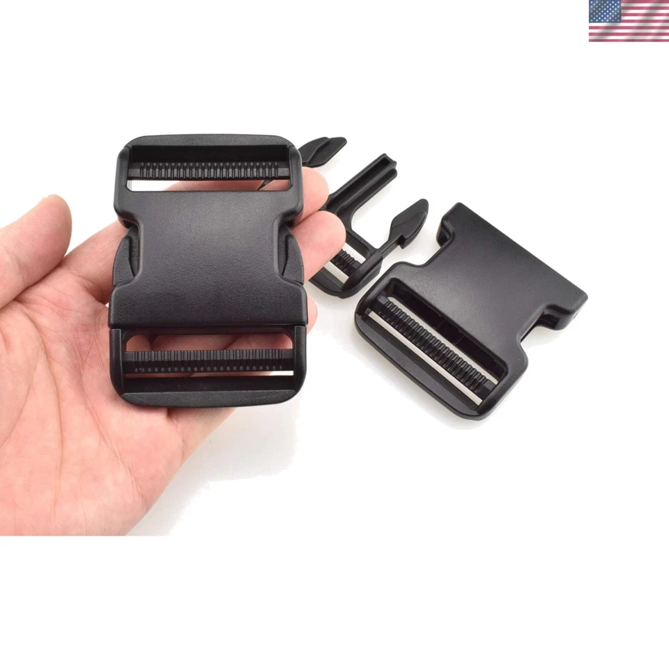 SGH Pro Extra Thick Military Grade Dual Adjustable Quick Side Release Buckles 2"
