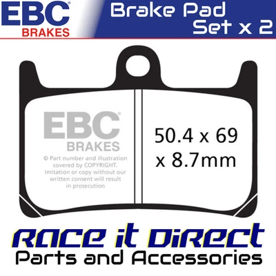 Pastillas de freno delanteras para YAMAHA YZF R7 1999 PRO HH EBC Foto 1 de 4