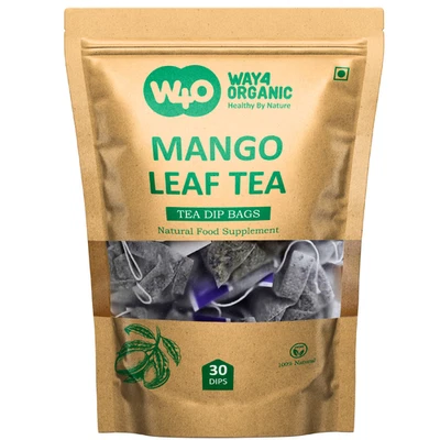 WAY4ORGANIC Mango Leaf Tea, 30 Tea Bags, Supports Overall Wellness, Fresh Shadow Dried Leave