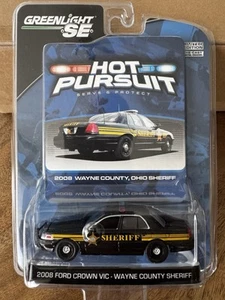 1:64 Greenlight Hot Pursuit Wayne County Sheriff 2008 Ford Crown Vic Series 1 - Bild 1 von 6