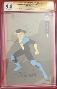 CGC SS 9.8 Invincible  5th Anniversary #1 signed  Ryan Ottley 2015 Kirkman Comic - Picture 1 of 1