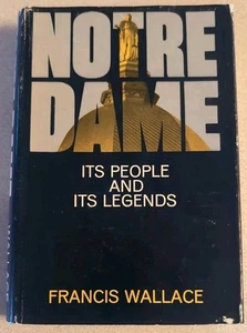 Notre Dame It's People And Legends, 1969 Hardback Book w/ Dust Jacket, Free Ship - Picture 1 of 5