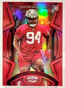 2023 Panini Certified Mirror Red #189 Calijah Kancey /99 - Bucs - Picture 1 of 2