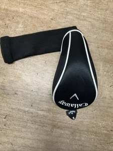 Nice Callaway Universal Black White Fairway Wood Headcover w/ Adjustable Tags C4 - Picture 1 of 5