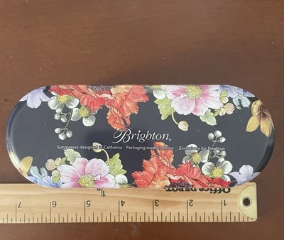 Brighton Gafas de sol/Estuche para gafas Caja de hojalata Diseño floral/floral. SOLO ESTUCHE Foto 1 de 4