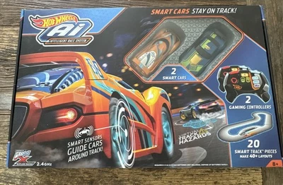 New HOT WHEELS Ai SMART CARS Intelligent Race System 2 CARS & CONTROLLERS 2.4 - Image 1 of 4