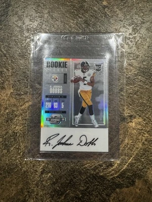2017 Panini Contenders Optic R. Joshua Dobbs Silver Rookie Ticket Auto SSP - Image 1 of 2