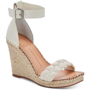 New Dolce Vita Women's Nilton White Wedge Sandals Shoes Size 10 Espadrille NIB - Picture 1 of 6