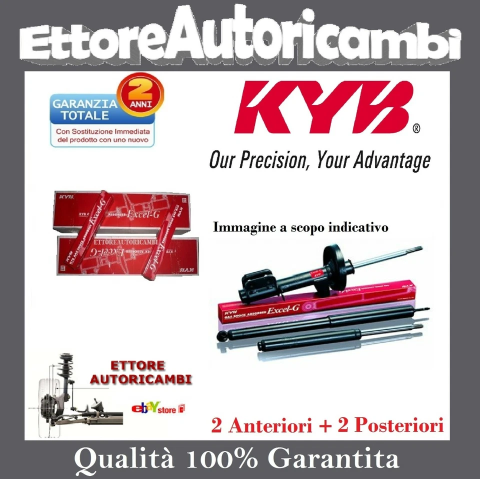 KIT 4 AMMORTIZZATORI KAYABA MAZDA CX-7 DAL 2006 IN POI - DOPPIO EFFETTO - NUOVI - Immagine 1 di 1