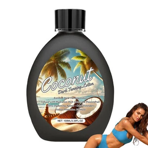 Tanning Lotion Dark Tanner Oil Accelerator 100ml Dark Hydrating Sunless - Picture 1 of 10