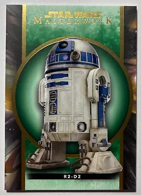 2022 Topps Star Wars Masterwork R2-D2 Green Parallel 38/99 #12 - Image 1 of 2