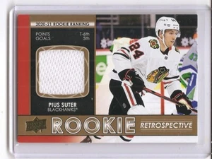 2021-22 Upper Deck Series 1 Pius Suter Rookie Retrospective Jersey Card - Picture 1 of 2