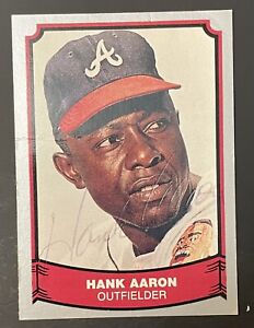 Hank Aaron Signed 1988 Pacific Legends Autographed Card
