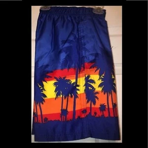 Open Trails Sz M (8/10) Boys’ Palm Tree Swim Trunks NEW NWT - Picture 1 of 1