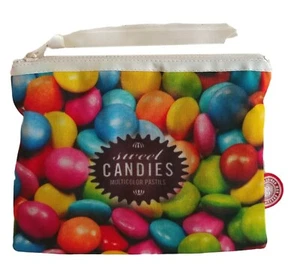 Bonjour Mon Cojín Bolso de Belleza con Cremallera Maquillaje NUEVO Dulces Caramelos Diseñador - Imagen 1 de 3
