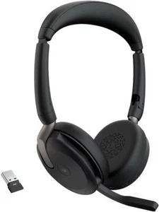 Jabra Evolve2 65 Flex - Wireless Stereo Headset with Bluetooth, Noise-cancelling - Picture 1 of 5