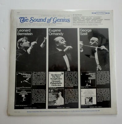 1966 New Sealed Columbia CBS Lp SOG-3 Sound Of Genius Sampler Szell Bernstein - Image 1 of 4