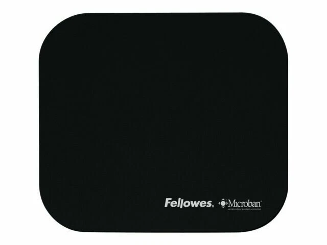 Fellowes Mouse Pad With Microban Black 5933901