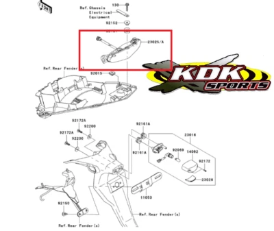 LÁMPARA TRASERA KAWASAKI ER-6N / NINJA 23025-0066 (TIENDA) Foto 1 de 4