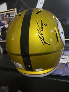 James Harrison Pittsburgh Steelers Signed Full Size Flash Replica Helmet - COA