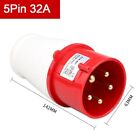 Anti Aging Industrial Plug And Socket 32A 5Core 5P Electrical Connector Ip44