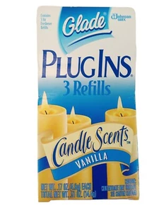 (1) Eine Box Glade Plugins Elektrisch Gel 3 Nachfüllpack Kerzenduft Vanille Plug Ins - Bild 1 von 6