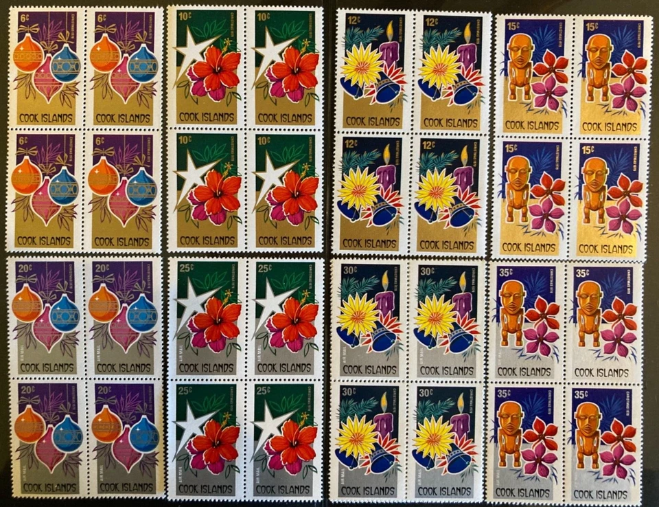 COOK ISLANDS 1979 CHRISTMAS IN BLOCKS OF 4 SG659-666 - Image 1 of 1