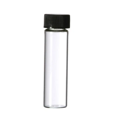 Vials 2 Dram 7.40 ml 17X60 mm Glass, Clear, Empty, Small Screw on Cap Perfume  - Image 1 of 4