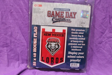 Jenkins Enterprises Game Day Outfitters 28 X 40 NEW MEXICO LOBOS Flag Cover