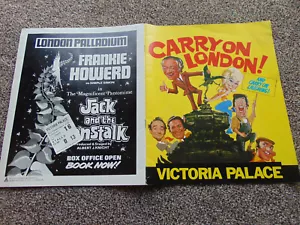 Carry On London large programme & ticket stub (1973, Sid James, Barbara Windsor) - Picture 1 of 4