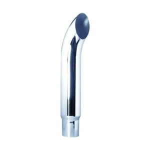 Fortpro 6" to 5" O.D. Chrome Curved Exhaust Stack Pipe - 36" Long | F247711 - Bild 1 von 4
