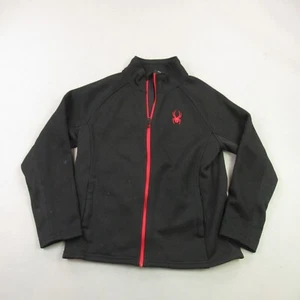 Spyder Jacket Girls Large 14/16 Black Pockets Lightweight Outdoors Full Zip - Picture 1 of 11