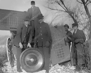 Gambling Devices Seized Roulette Wheel Vintage 8x10 Reprint Of Old Photo - Picture 1 of 1