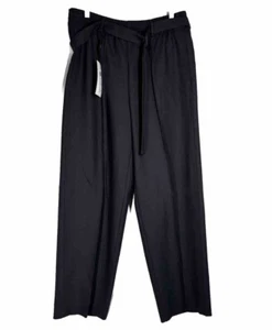 Lacoste Damen Hose drapiert Wolle Größe 8 / 40 Farbe dunkelblau mit Gürtel - Bild 1 von 8