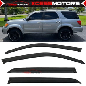 Se adapta 01-07 Toyota Sequoia sedán estilo delgado viseras deflectores de lluvia 4 piezas - Imagen 1 de 9