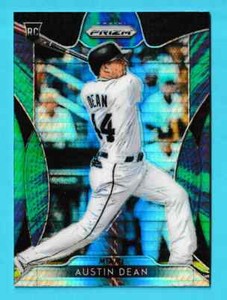 2019 Panini Prizm HYPER PURPLE/GREEN Tier 3 RC Austin Dean Marlins #275 