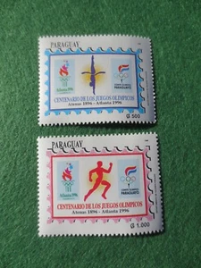 Paraguay Olympic Games Centenario DeLosJuegos Olympicos 1896 Atenas 1996 Atlanta - Picture 1 of 4