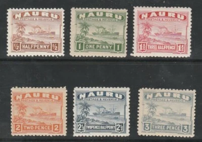 Nauru Scott 17-29, 1924-28 Freighter, Unused, FVF, OG, LH - Image 1 of 3