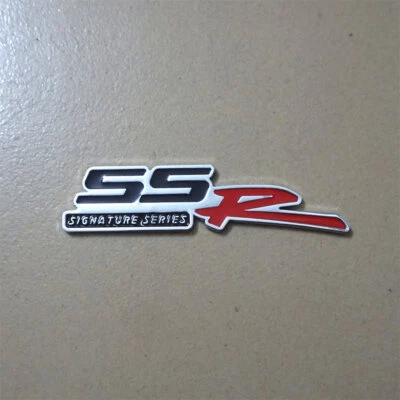 1x SSR SIGNATURE SERIES Negro Rojo Metal Adhesivo Insignia Emblema Calcomanía Deportes Carreras Foto 1 de 4