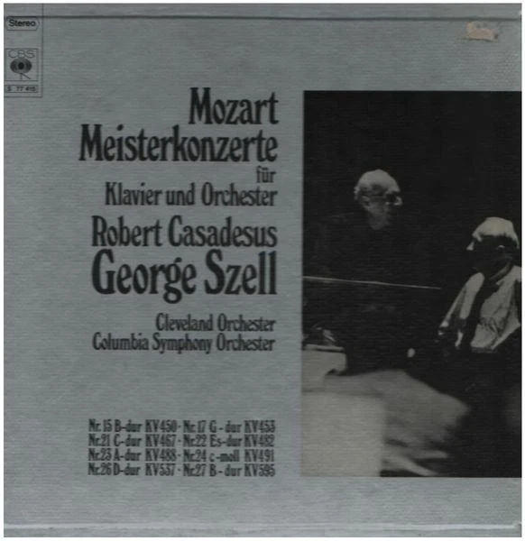 LP-BOX Mozart Meisterkonzerte Für Klavier Und Orchester HARDCOVER BOX Cbs - Bild 1 von 1