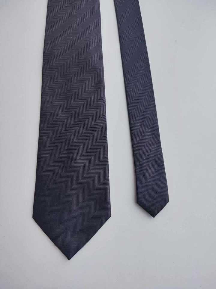 CRAVATTA CANDA C&A SETA SOIE REINE SEIDE KRAWATTE GRIGIO CORBATA UOMO - Imagen 1 de 4