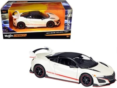 Acura NSX 2018 Bianco White Maisto Design 1:24 Nuovo 1/24 - Immagine 1 di 2