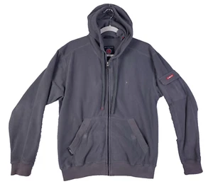 SCOTTeVEST Hooded Fleece Full Zip Jacket Travel Security Men's Size Small Gray - Picture 1 of 21