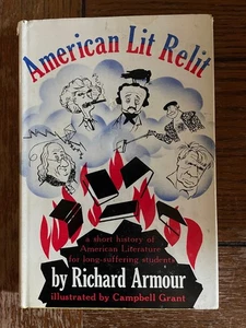 American Lit Relit By Richard Armour - 1964 First Edition HC w/DJ - Picture 1 of 2
